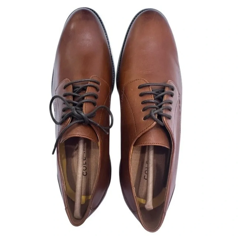 Cole Haan Mens Hawthorne Brown Leather Lace Up Oxford Dress Shoes Size 8 M‎ NWOT